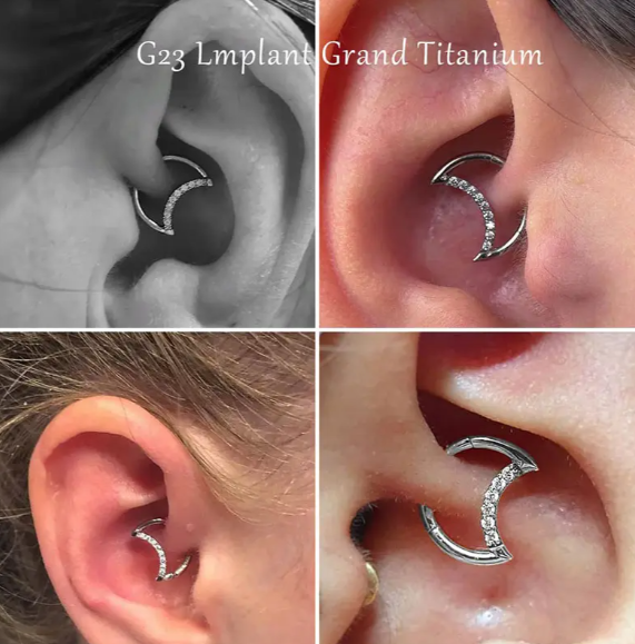 Moonstone - piercing anneau