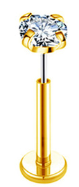 Piercing Labret Titane, Labret, Lobe, Conch 0,8×10mm