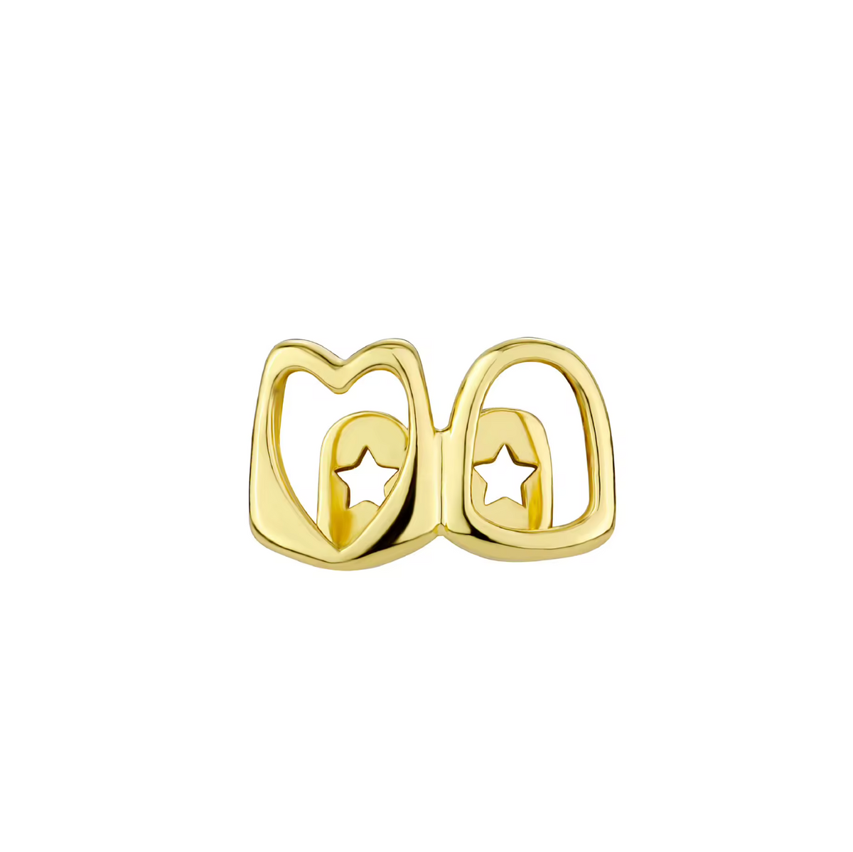 Grillz 2 dents contour coeur