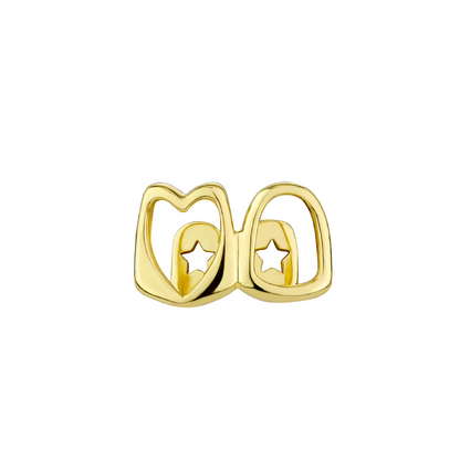 Grillz 2 dents contour coeur