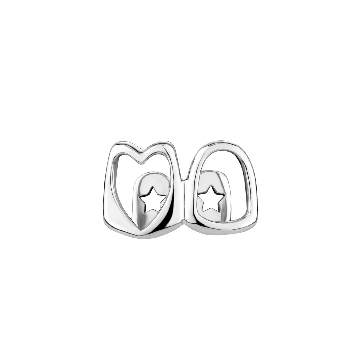 Grillz 2 dents contour coeur
