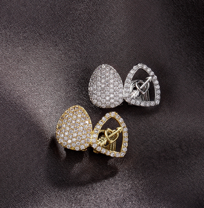 Grillz 2 dents Strass et coeur