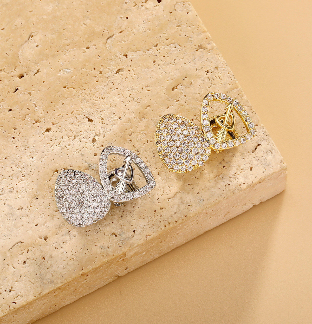 Grillz 2 dents Strass et coeur
