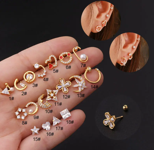 Piercing strass Styl