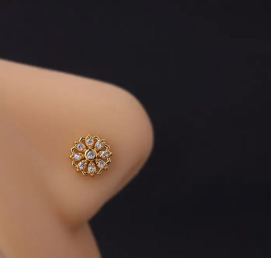 Piercing nez strass
