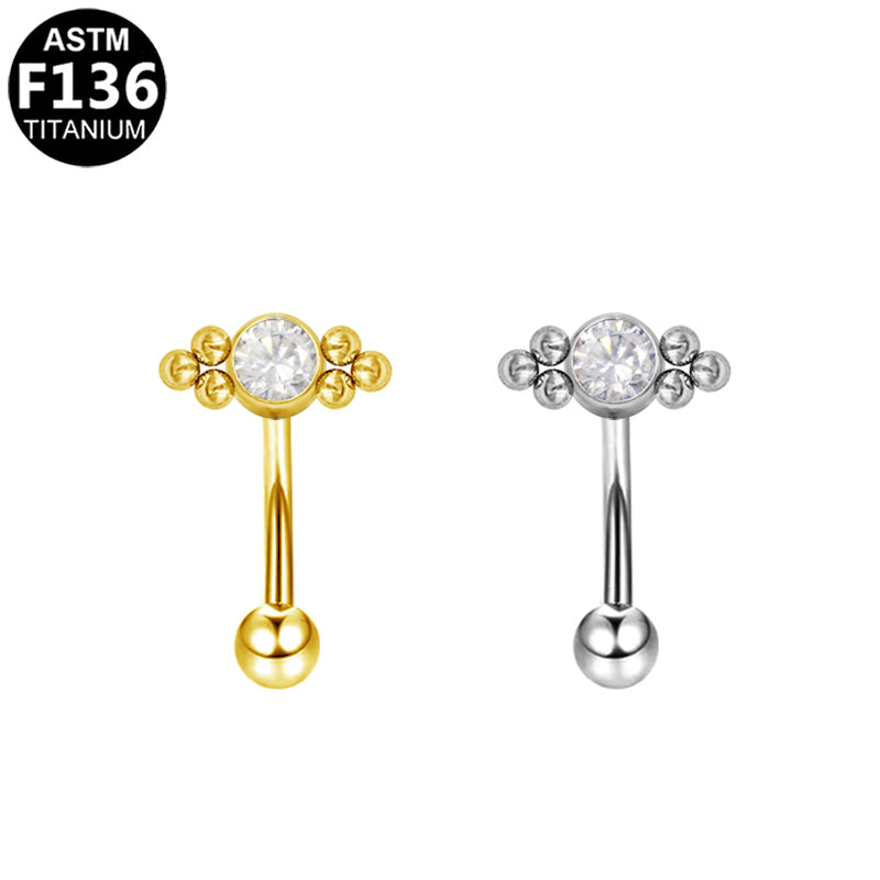 Piercing strass losange Labret Titane Design Orné, Labret, Médusa, Monroe 1,2×8mm