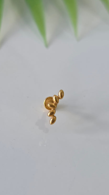 Piercing Labret marquise métal Titane