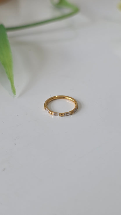 Claya - anneaux - 1,2*10mm - or