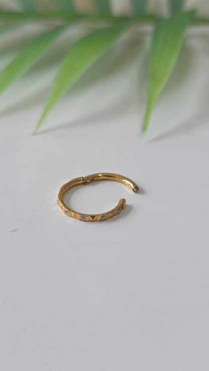 Clarisse - anneaux - 1,2*10mm - or