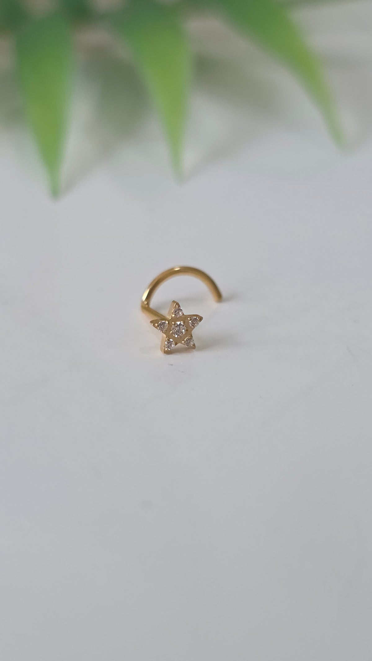 Piercing nez étoile tire bouchon