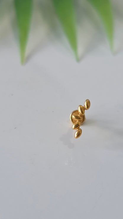 Piercing Labret marquise métal Titane