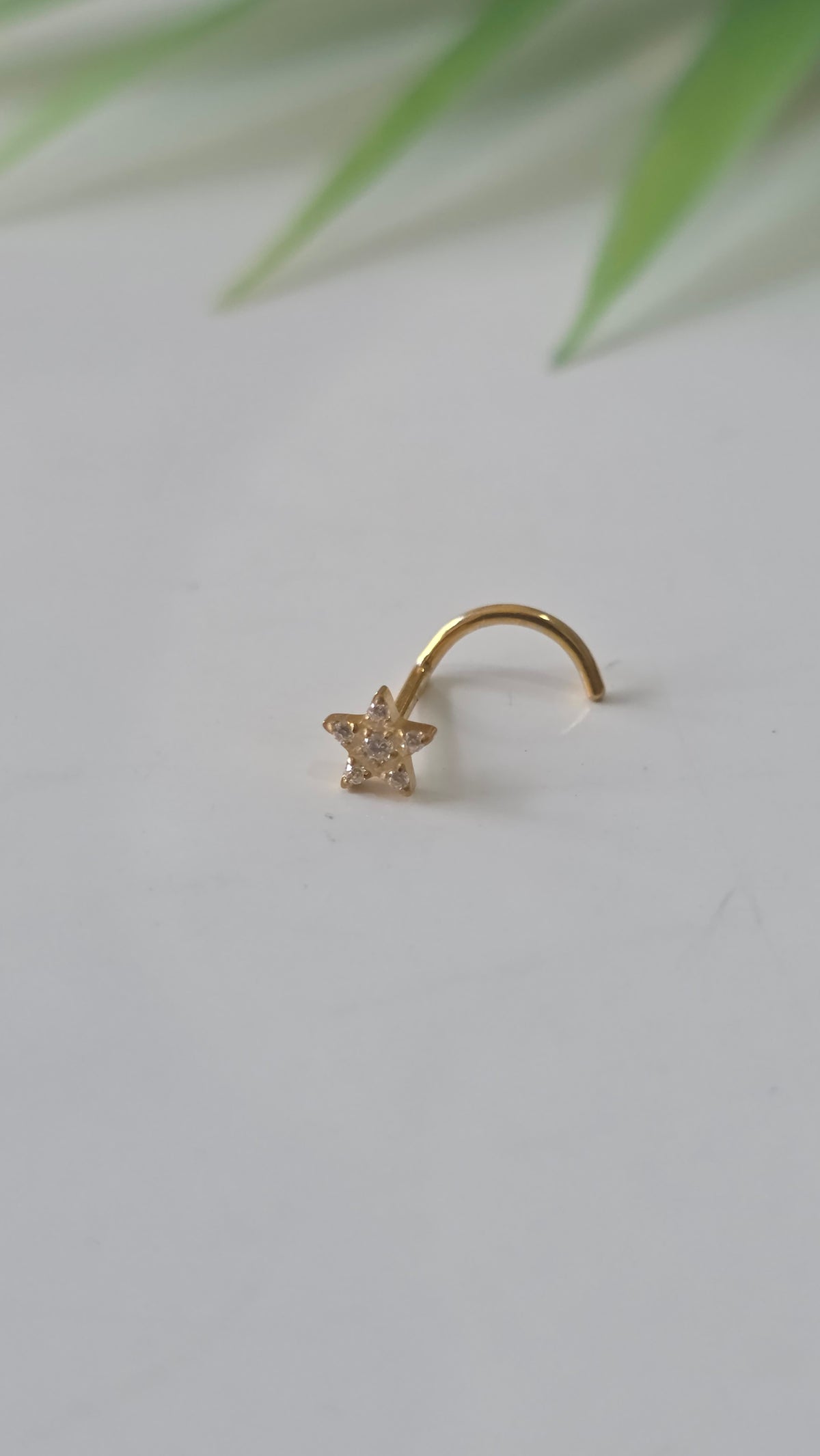 Piercing nez étoile tire bouchon