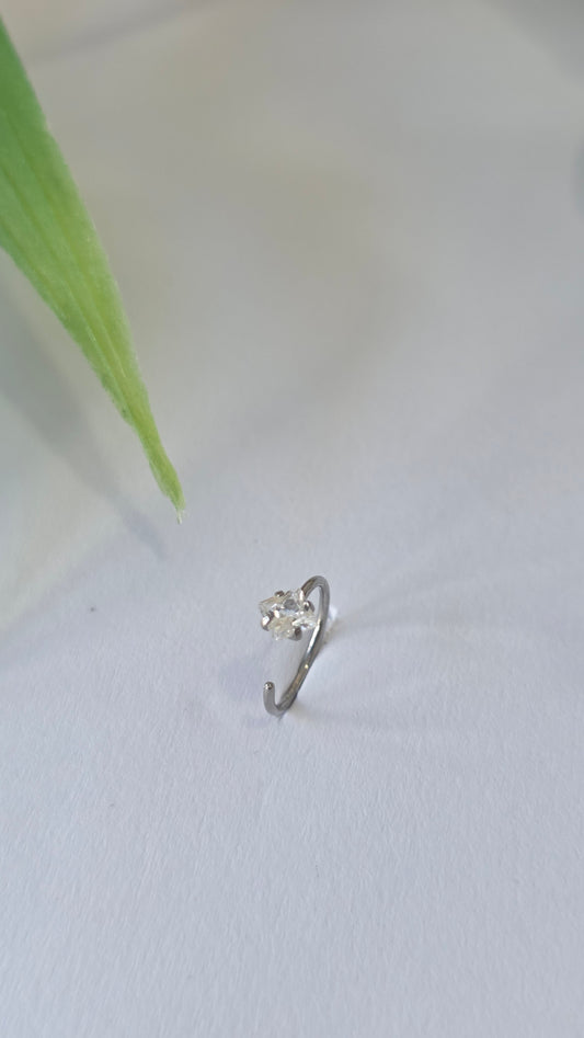 Piercing Anneau Strass losange Nez, Lobe