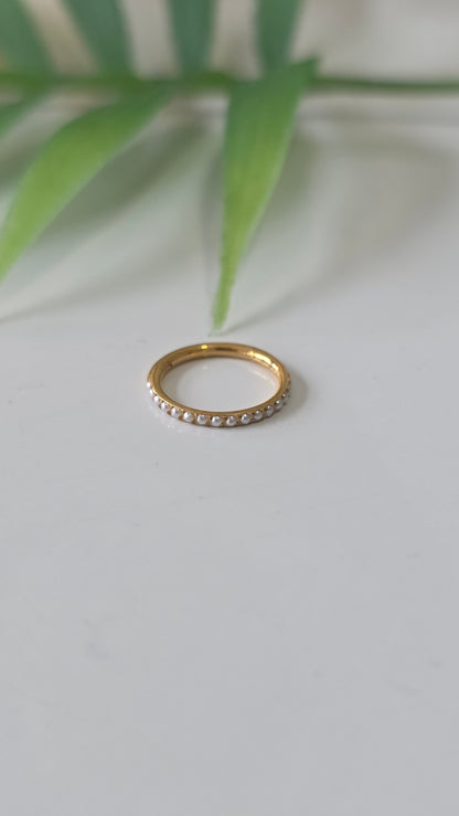 Claya perle - anneaux - 1,2*10mm - or