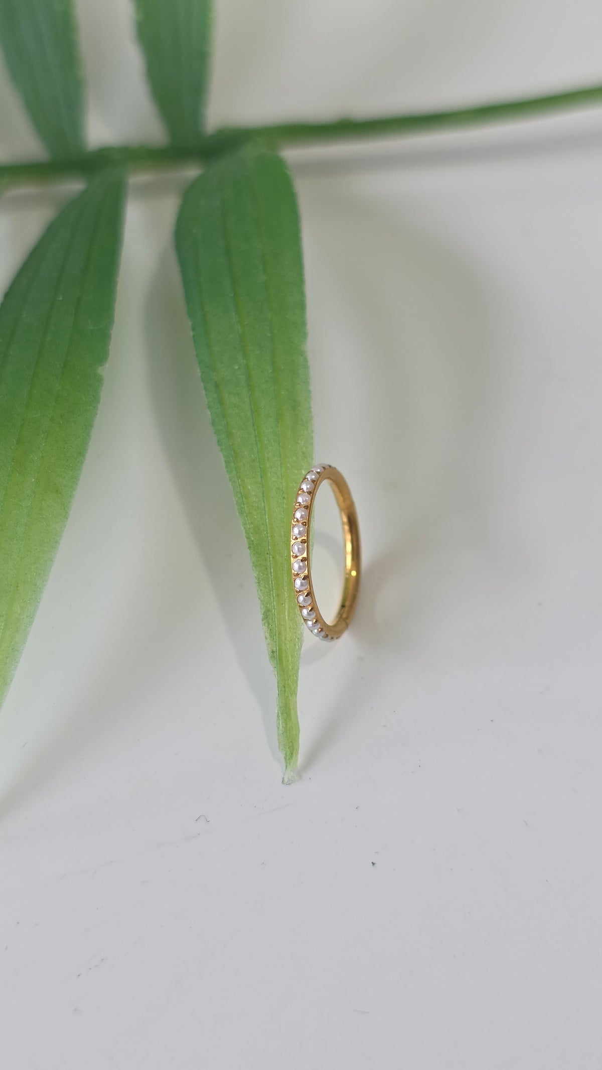Claya perle - anneaux - 1,2*10mm - or