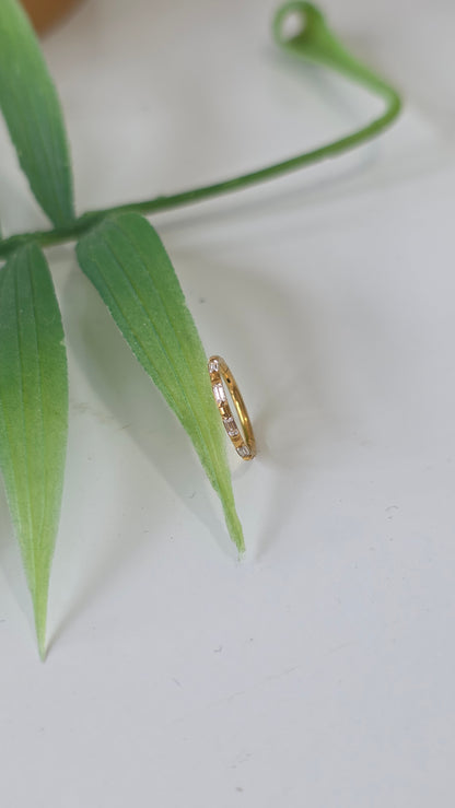 Claya - anneaux - 1,2*10mm - or