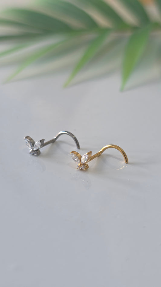 Piercing Nez Papillon 0,8×7mm